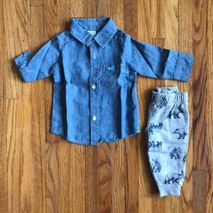 carter’s | matching bear set | size 3 months